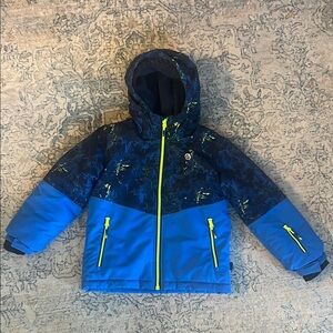 NWOT Gusti Blue & Navy Kids Hooded SKI / SNOWBOARD Jacket